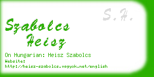 szabolcs heisz business card